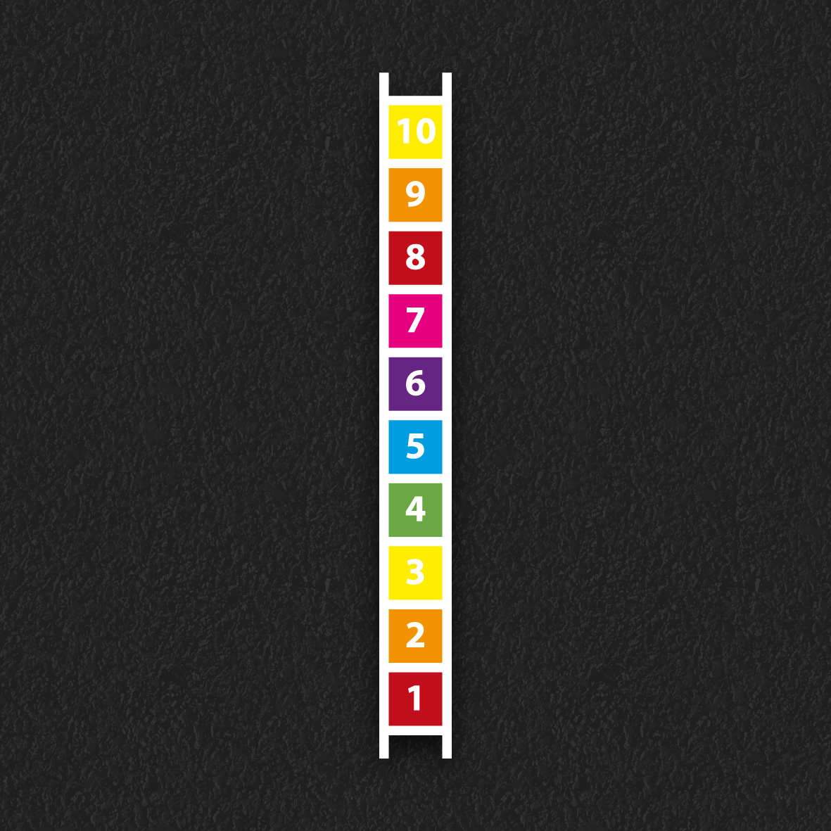 1 – 10 Number Ladder thermoplastic playground marking
