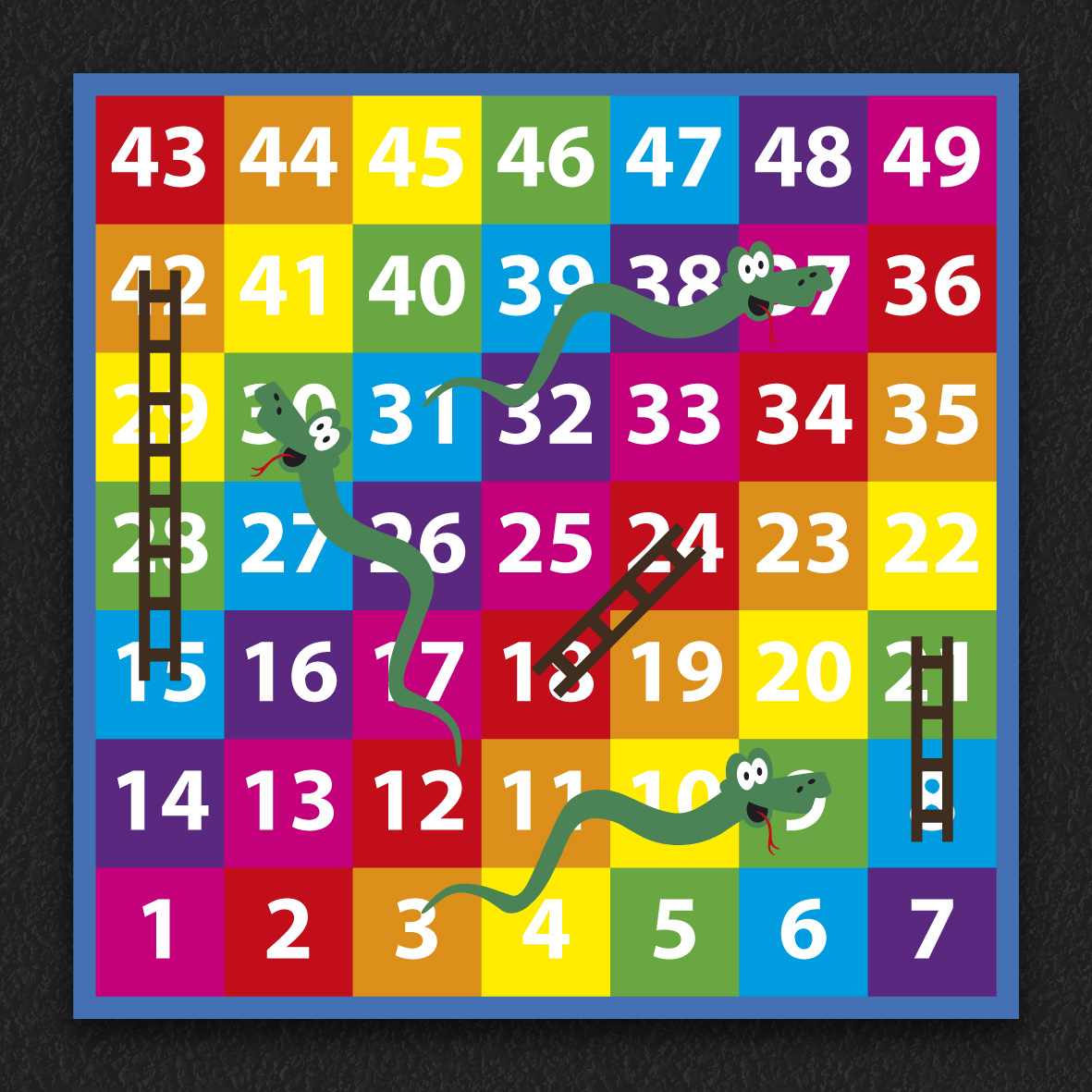 1-49 Snakes & Ladders thermoplastic playground marking