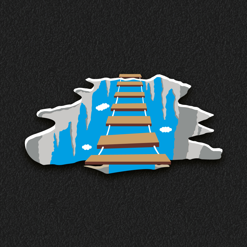 3D Canyon thermoplastic playground marking