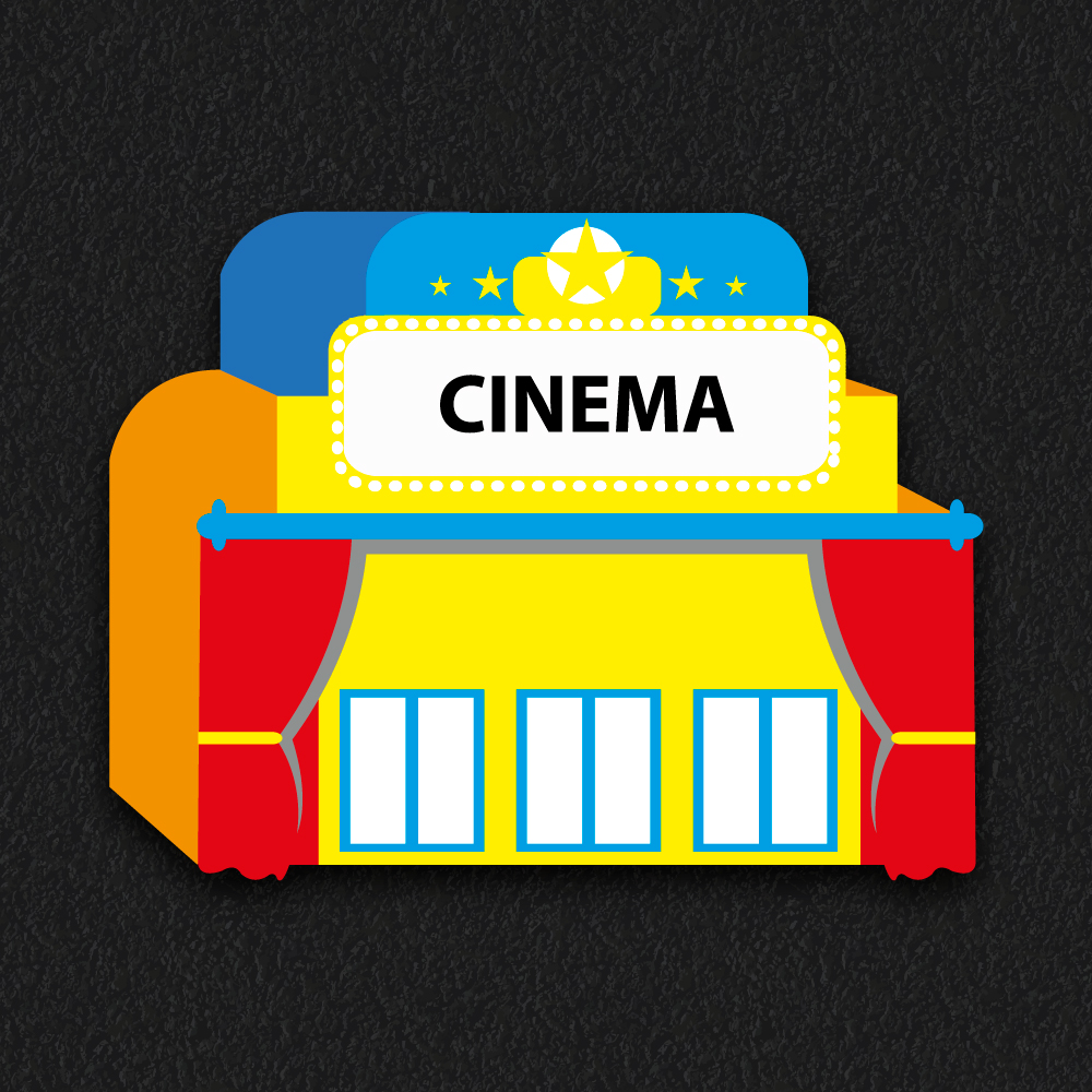 Cinema thermoplastic playground marking