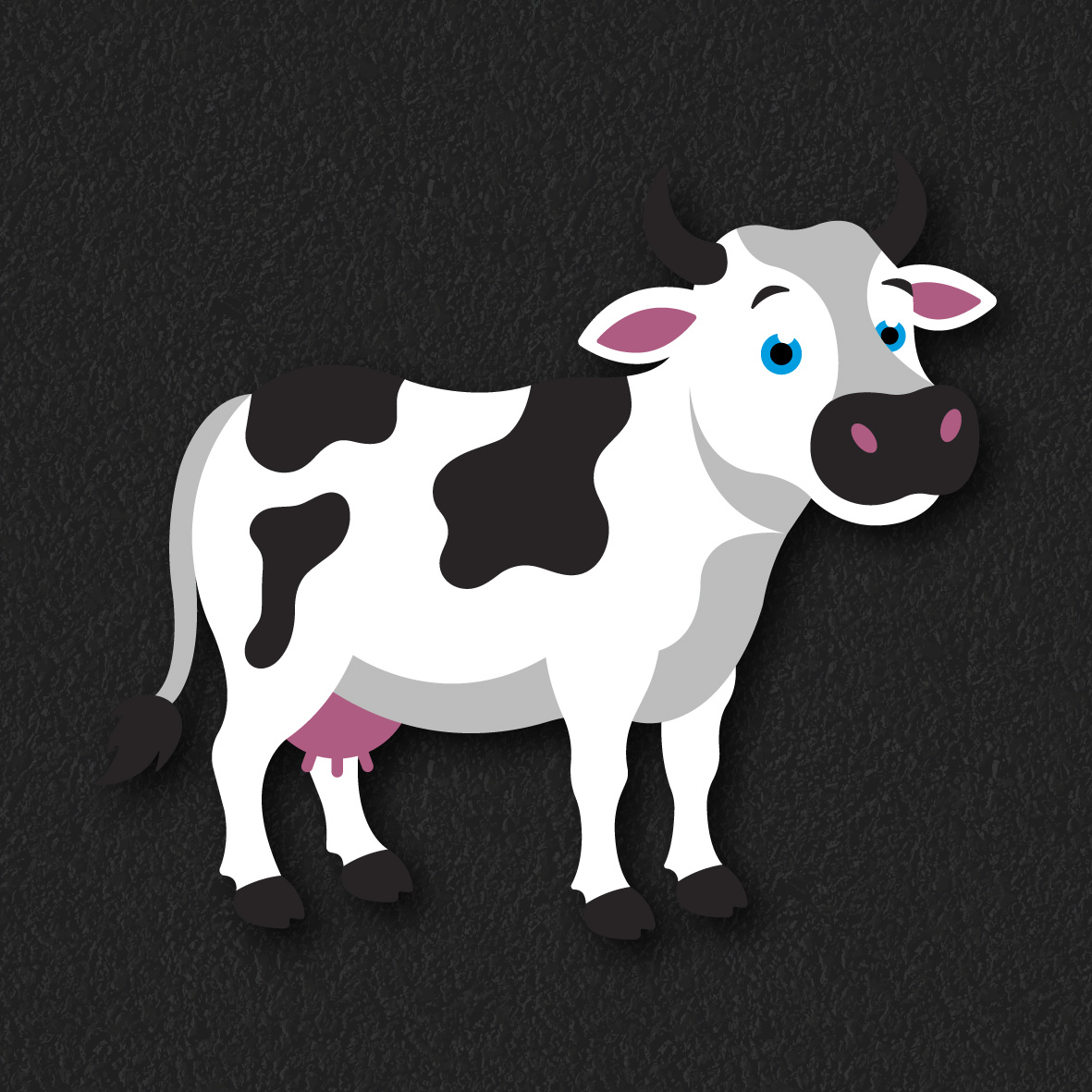 Cow thermoplastic playground marking