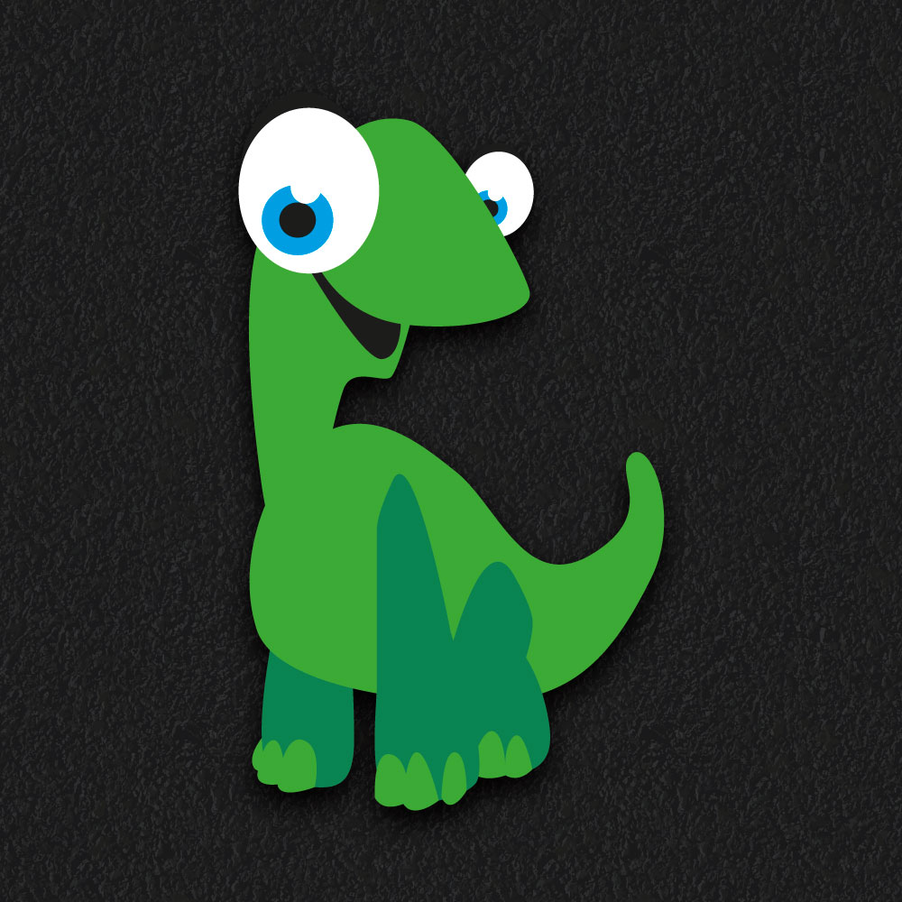 Dinosaur 3 thermoplastic playground marking