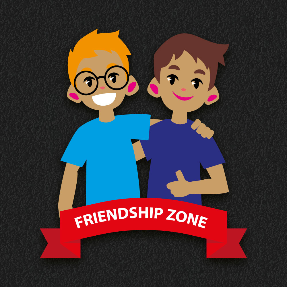 Friendship Zone 1 thermoplastic playground marking