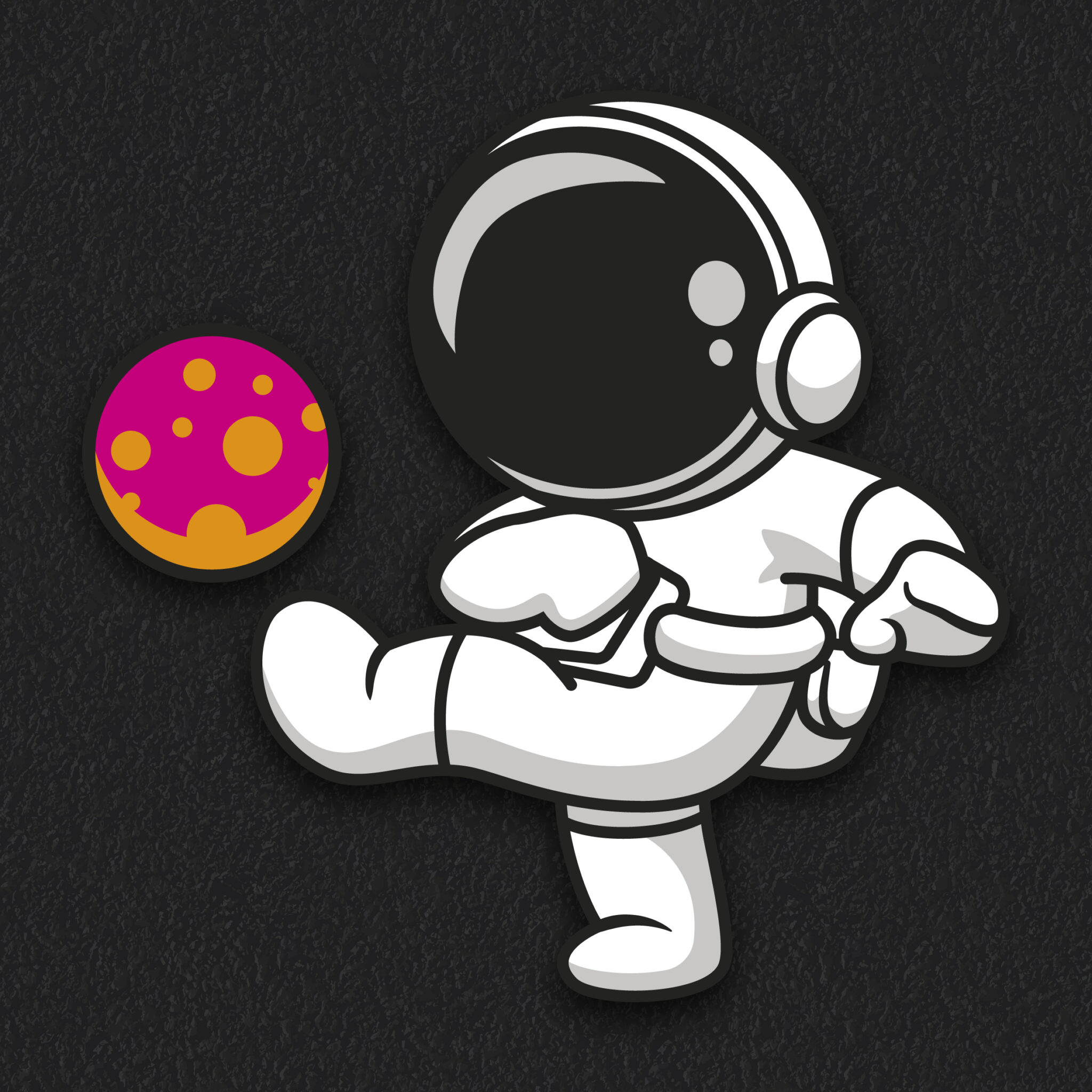 Football Astronaut thermoplastic playground marking