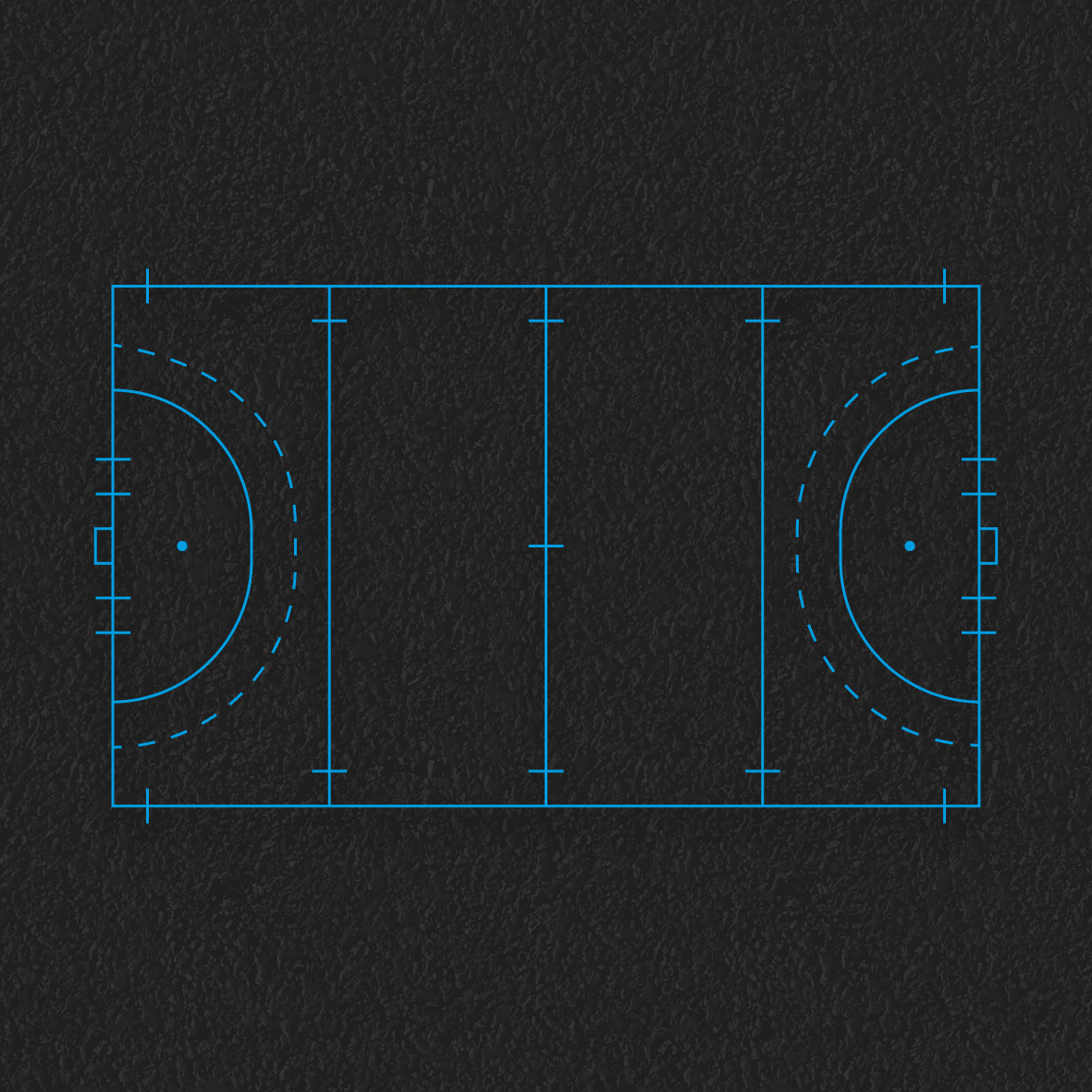 Hockey Court thermoplastic playground marking