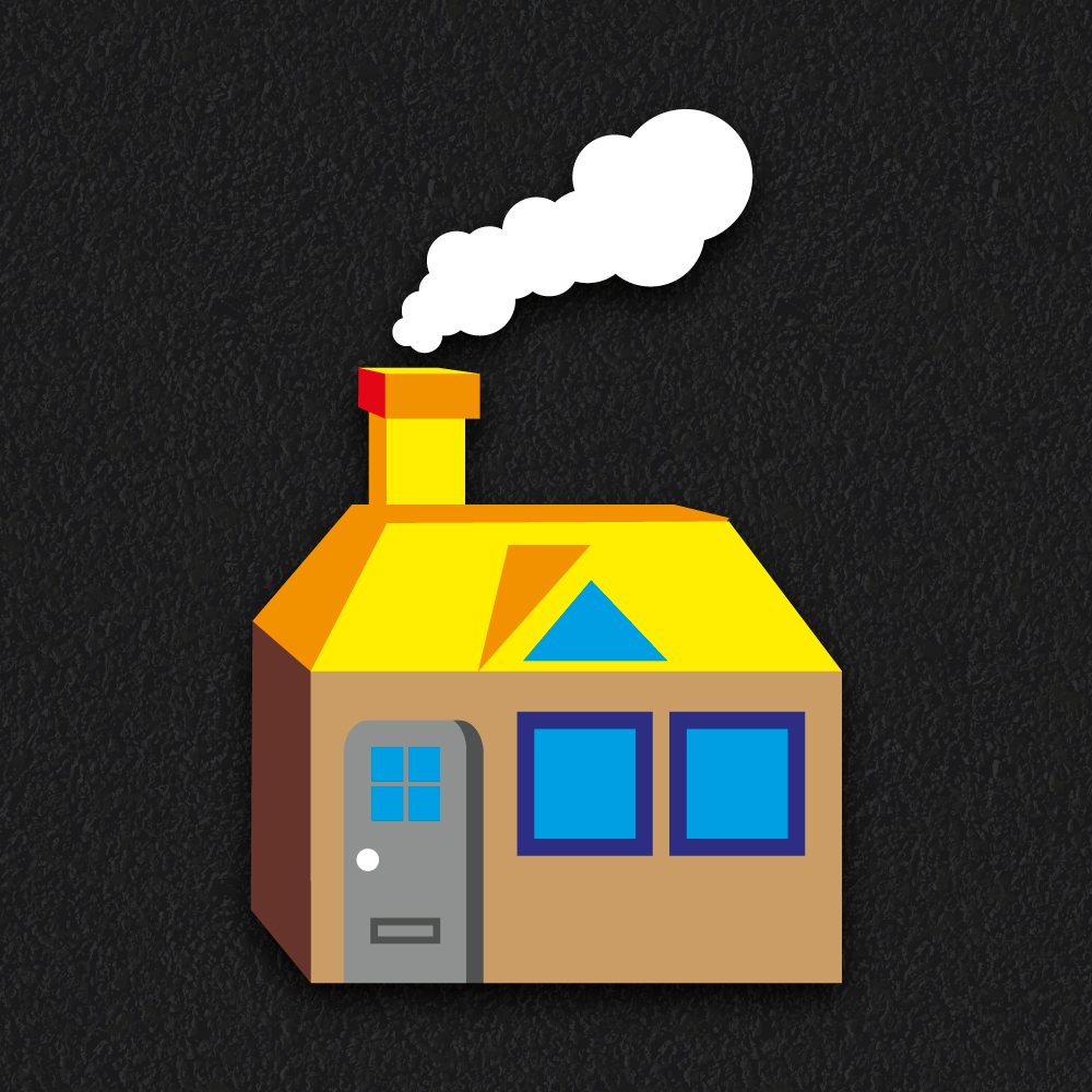 House thermoplastic playground marking