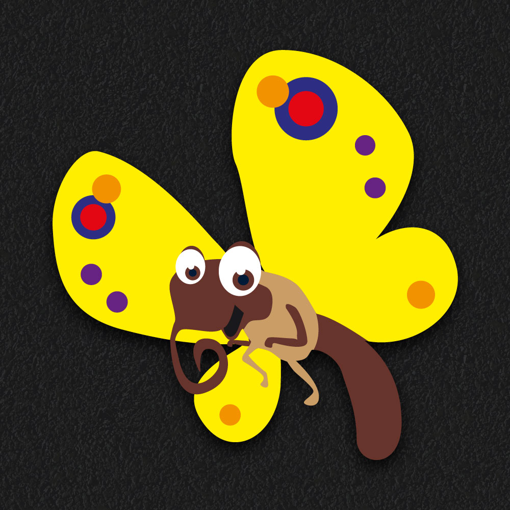 Insect 2 thermoplastic playground marking