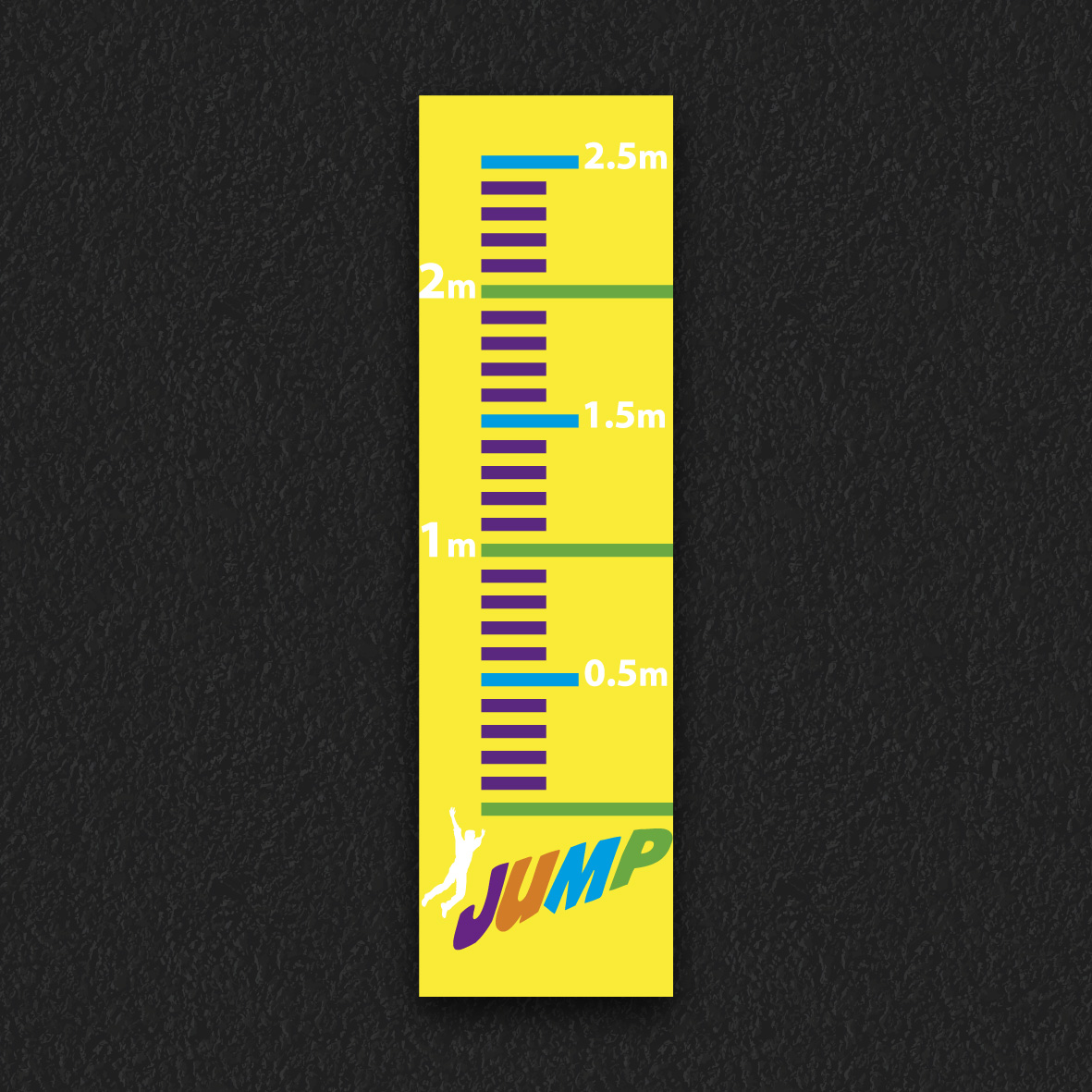 Long Jump Solid thermoplastic playground marking