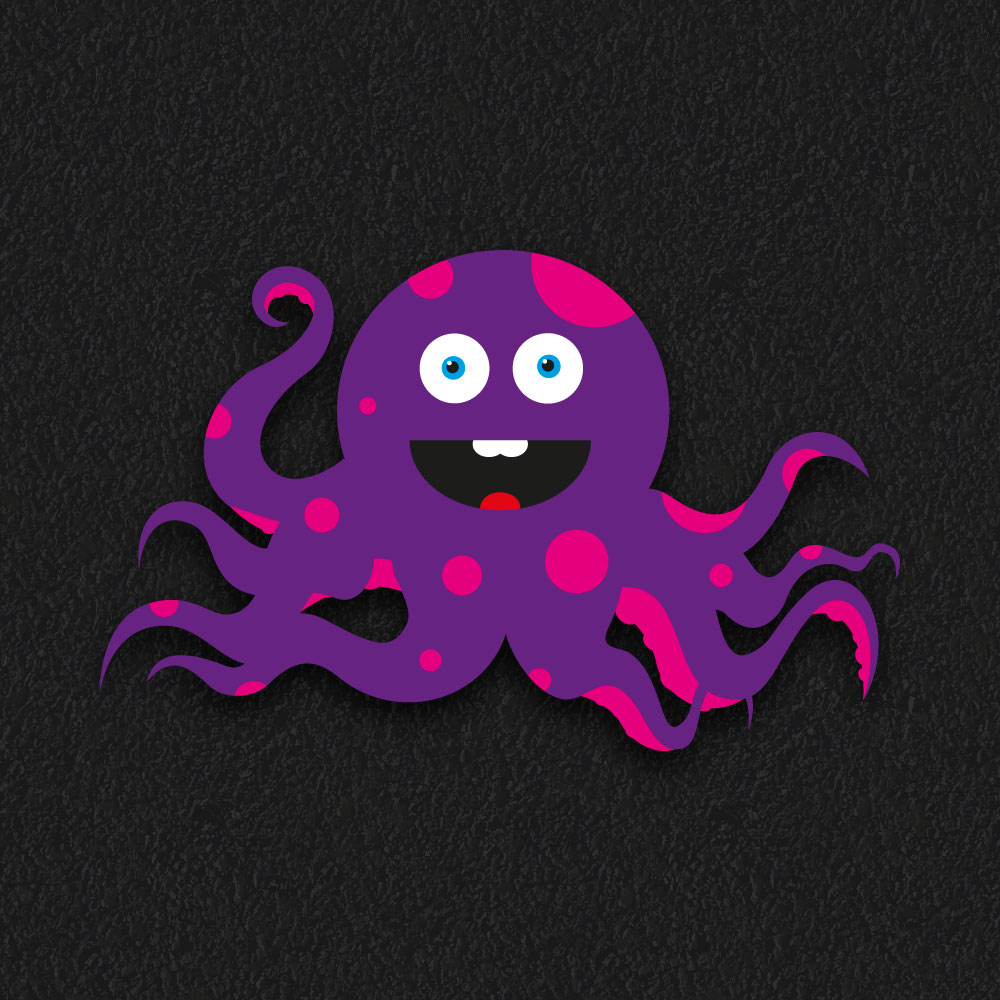 Octopus thermoplastic playground marking