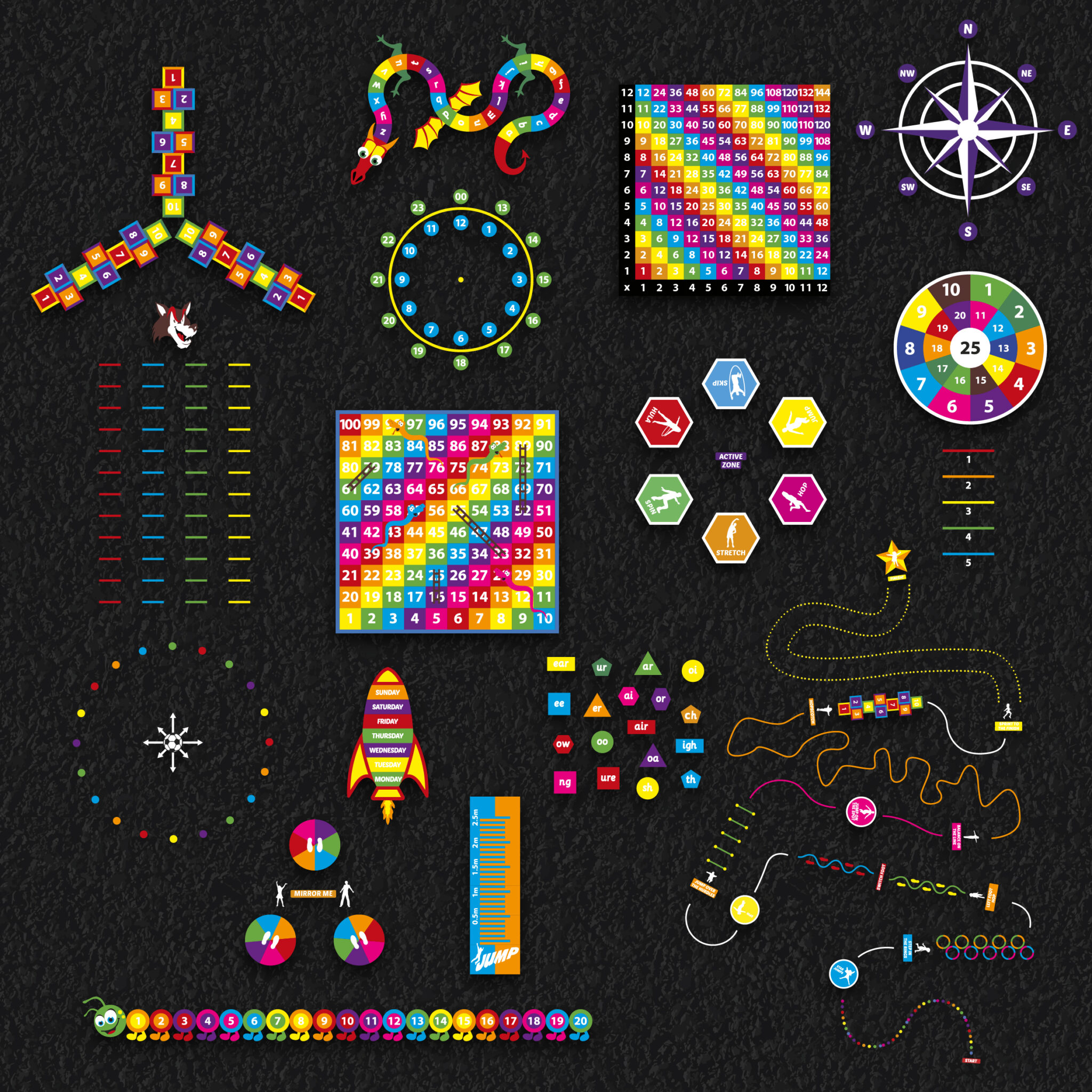 Platinum Package thermoplastic playground marking