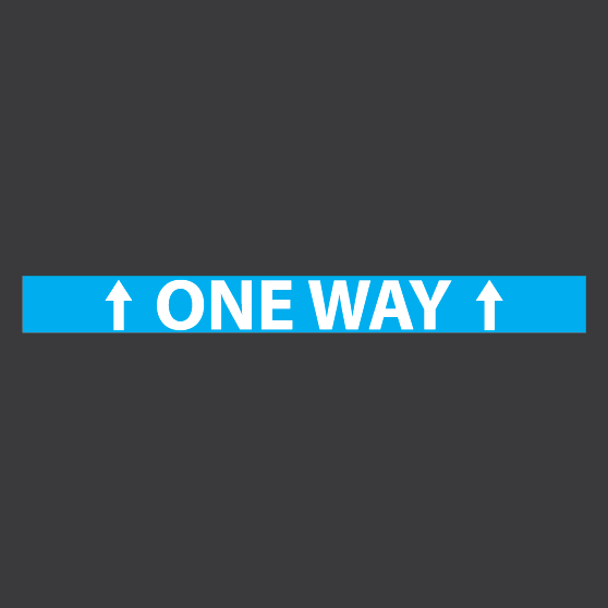 One Way Marking thermoplastic playground marking