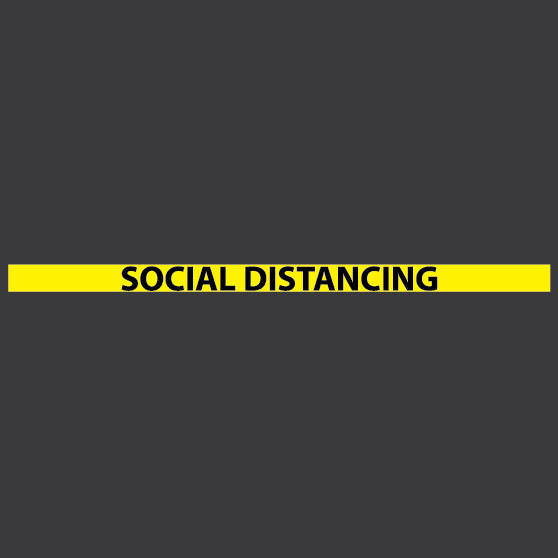 Social Distancing Line thermoplastic playground marking