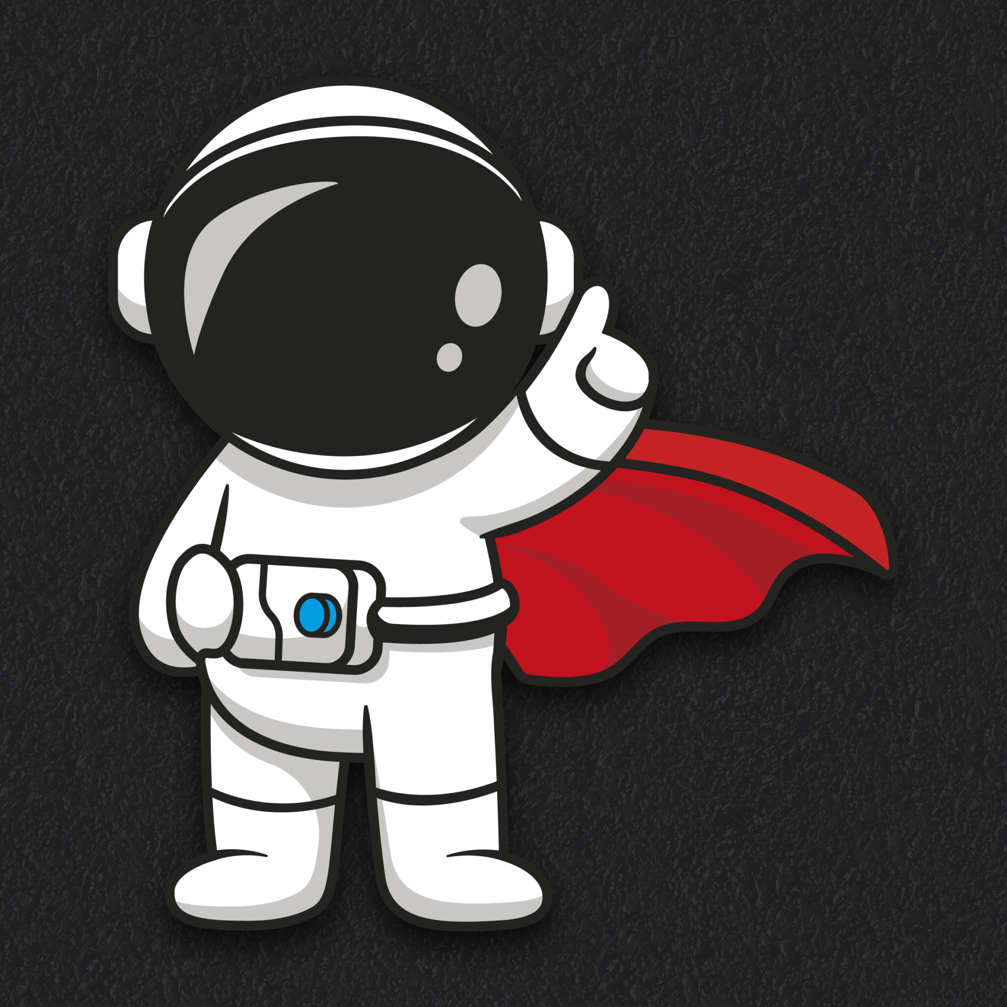 Super Hero Astronaut thermoplastic playground marking