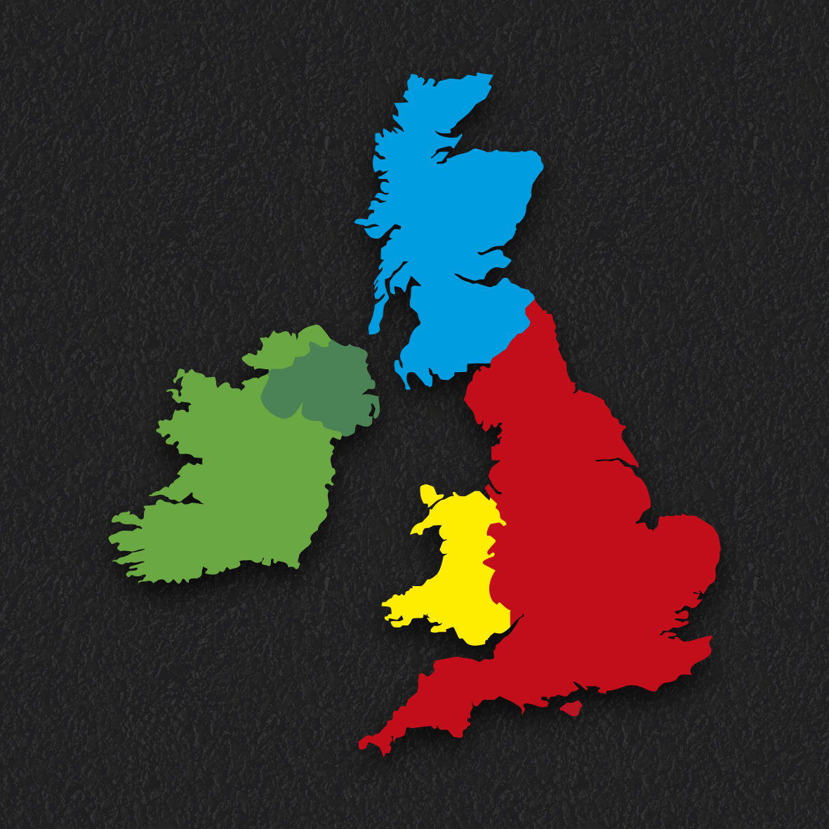 UK Map thermoplastic playground marking