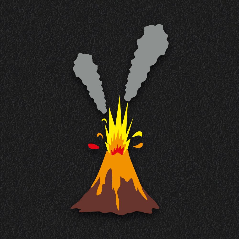 Volcano thermoplastic playground marking