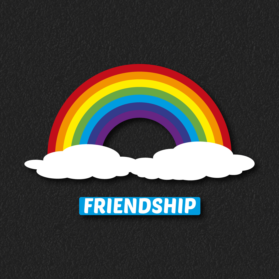 Friendship Rainbow thermoplastic playground marking