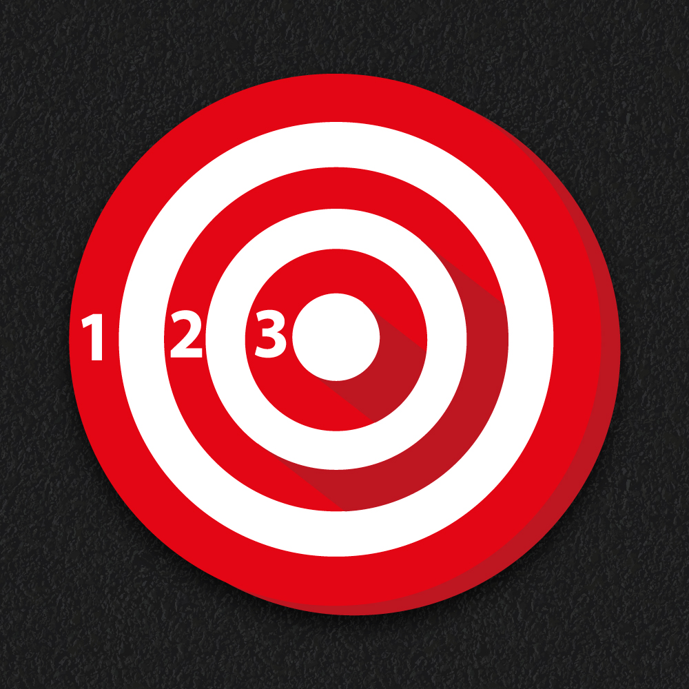 3D Target thermoplastic playground marking