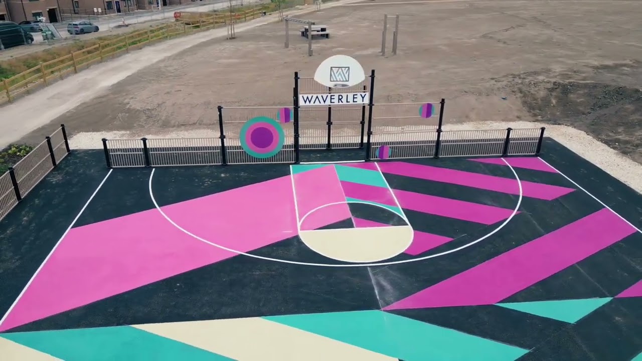 Highwall Park MUGA install, Rotherham